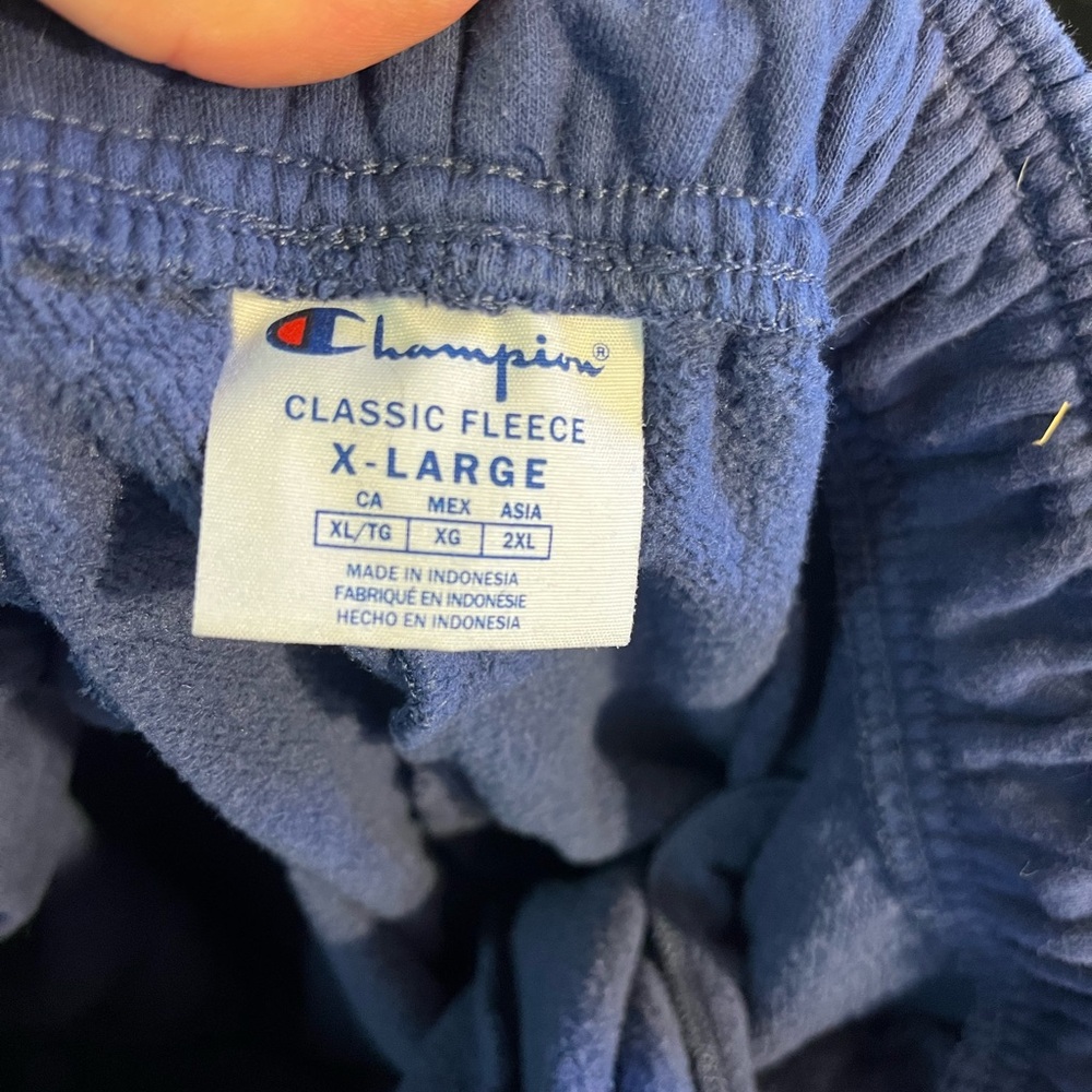 Champion Navy Joggers with floral Patch - Picture 3 of 4